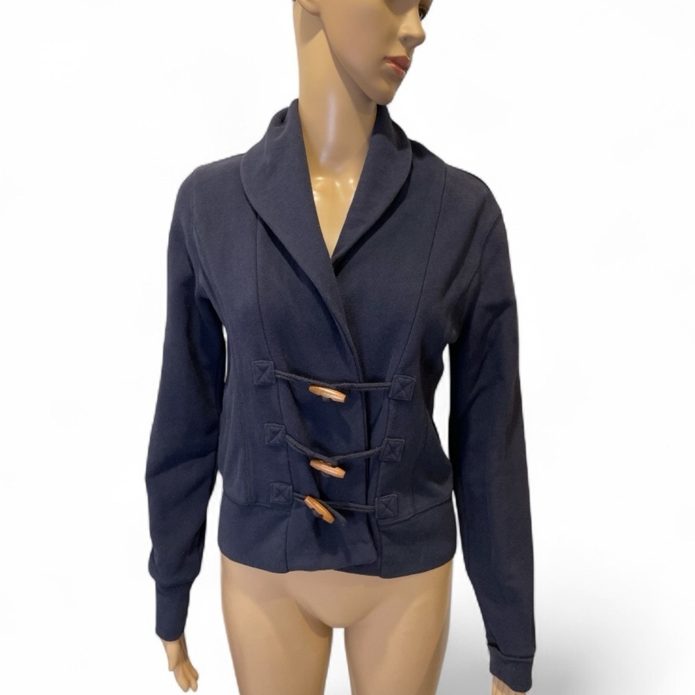 Joe Fresh Navy Toggle Closure Jacket size M - Picture 2 of 4